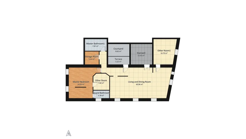 Casa Giacopelli, minimalismo a Poggibonsi floor plan 153.49