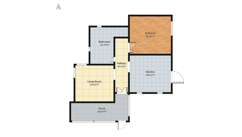 Rose's Romantic Cottagecore Home floor plan 174.6