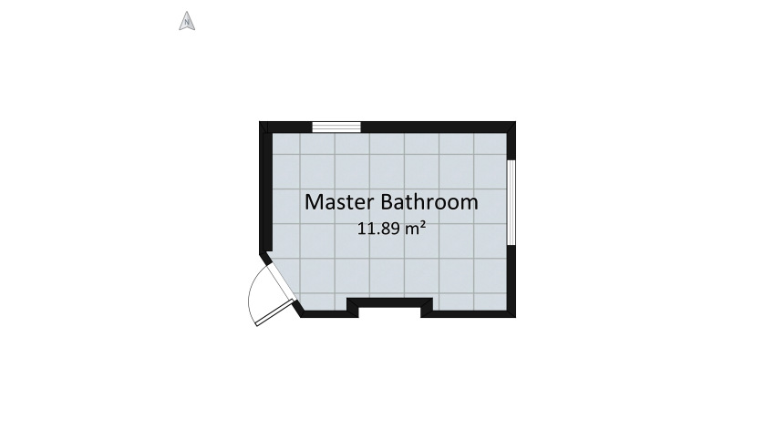 Master Bathroom floor plan 13.25