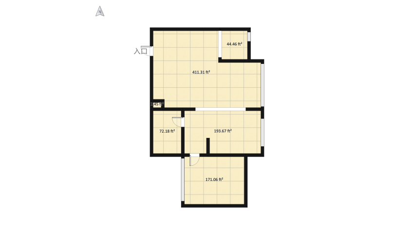  classic apartment #tradicional floor plan 93.65