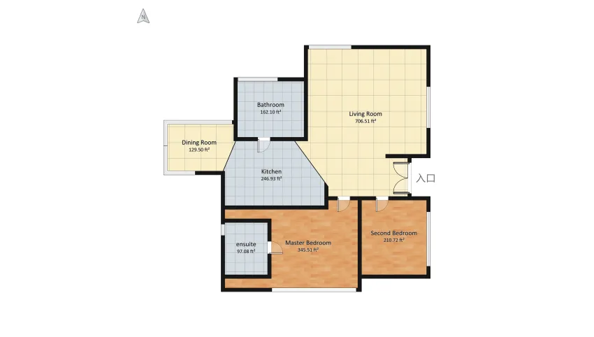 modern city house floor plan 385.24