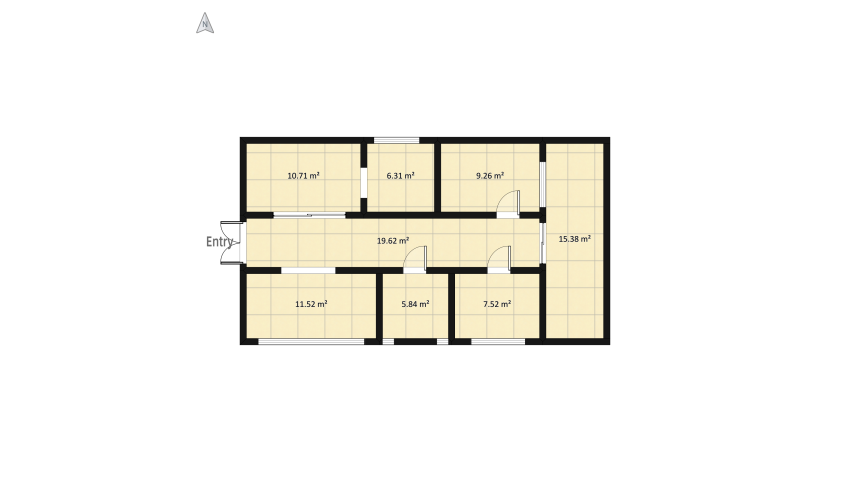 Apartment floor plan 100.44