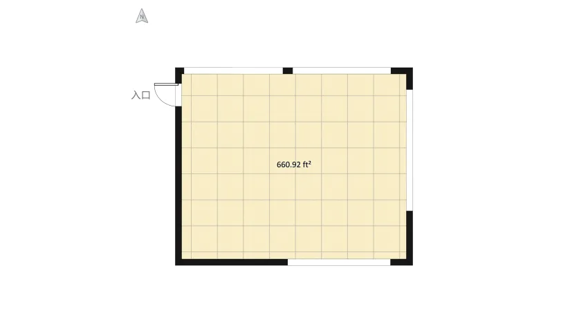 8 Industrial Style Tall Single Room floor plan 65.24