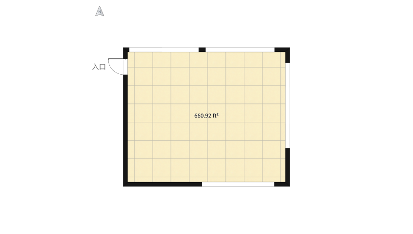 8 Industrial Style Tall Single Room floor plan 65.24