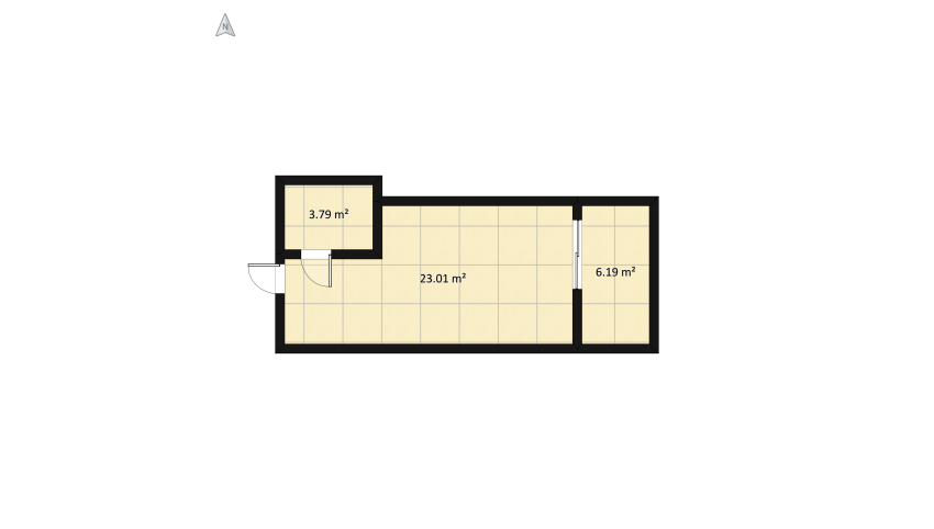 A small house in the woods floor plan 68.86