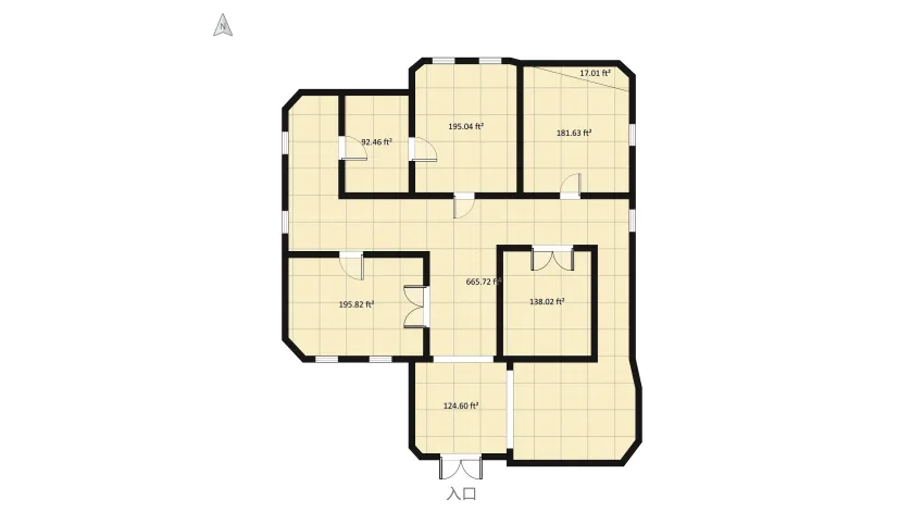 Haunted House  floor plan 168.9