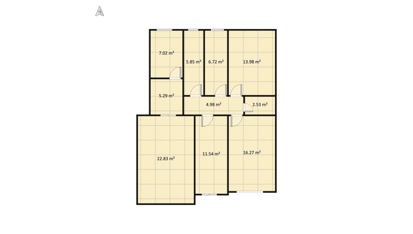 un rendering per agevolare un venditore di immobile floor plan 103.45