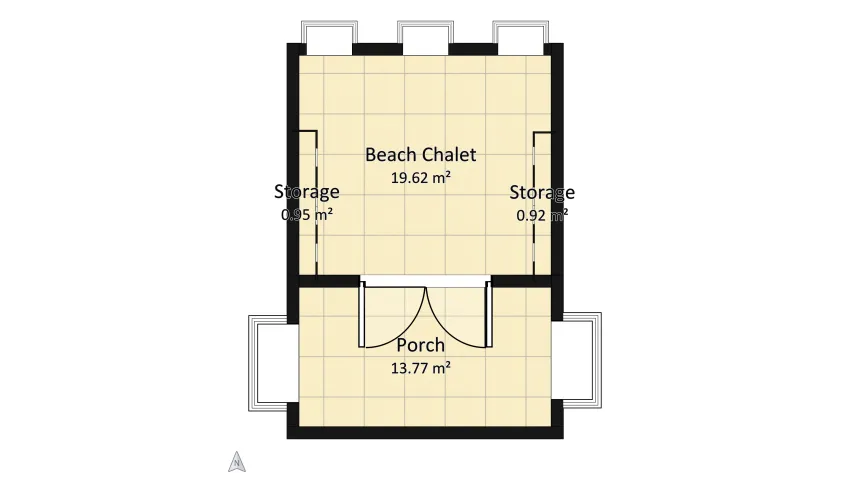 Caribbean Beach Chalet floor plan 35.26