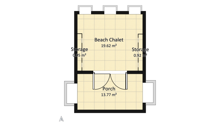 Caribbean Beach Chalet floor plan 35.26