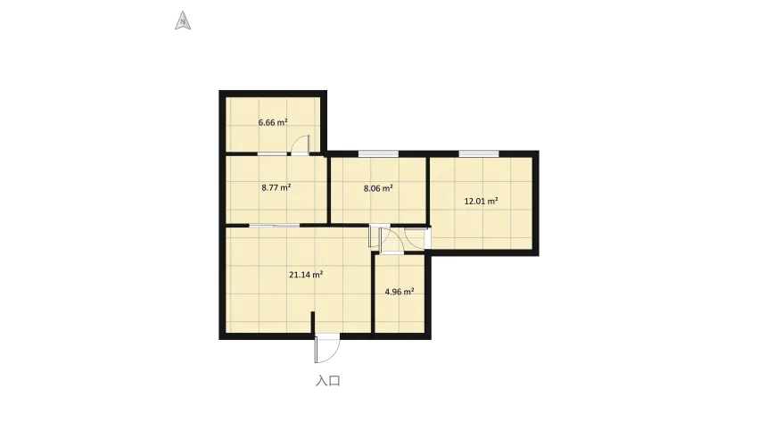Friend living room floor plan 69.14