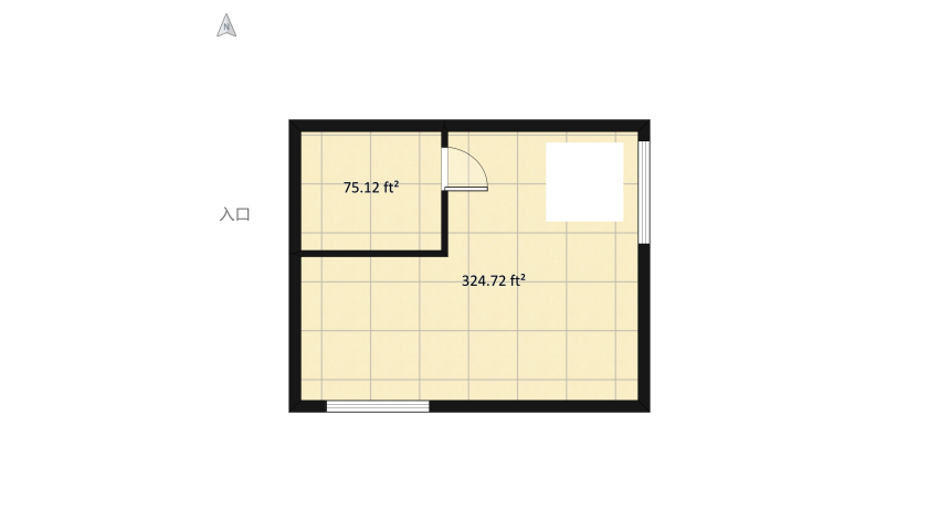 Three Story One Bedroom Home #threestory #onebedroom #loft floor plan 122.6