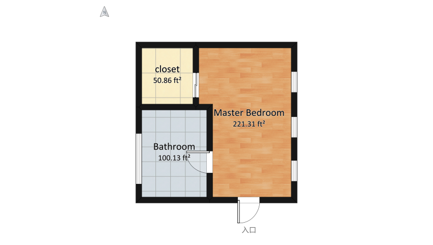 Master Bedroom floor plan 39.64