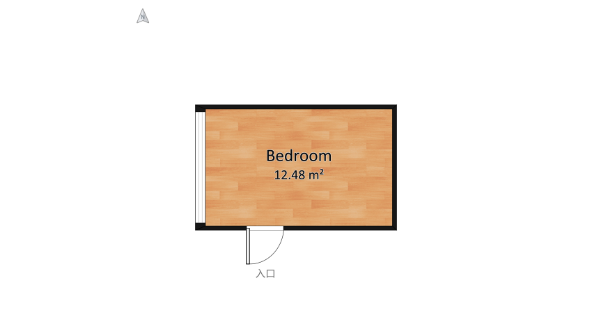 bedroom floor plan 13.43