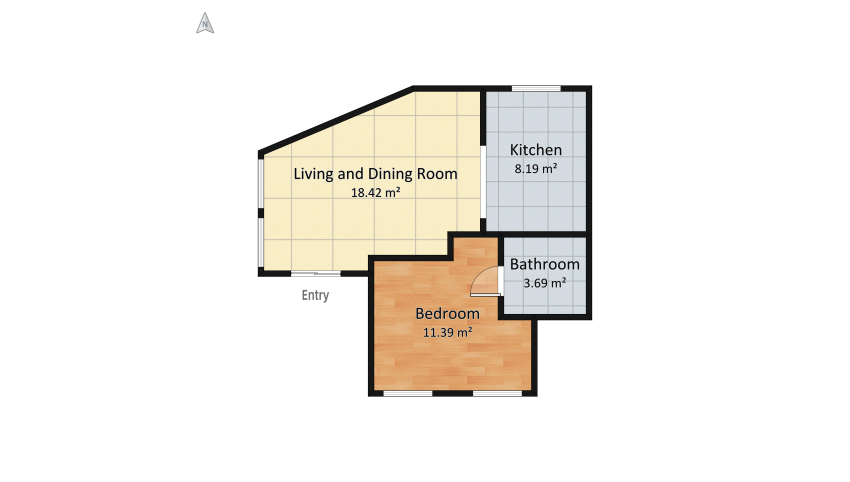 Wabi-mian Home floor plan 45.42