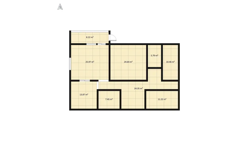 Living Room in pink floor plan 150.67