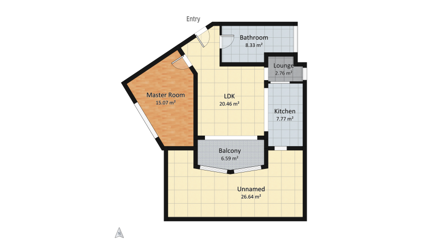 Santorini House floor plan 87.62