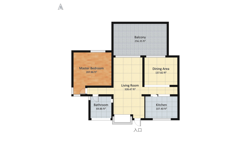 Common Household floor plan 116.45