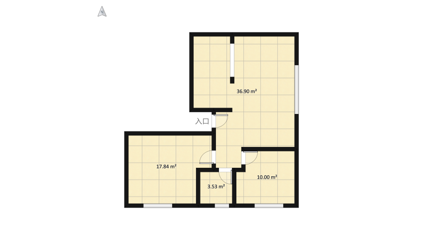 tipologia pocket floor plan 75.57