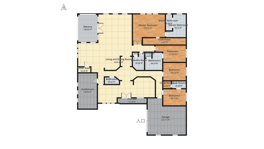 Thompkins Family floor plan 281.76