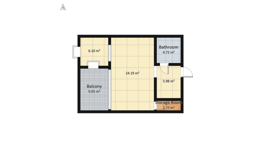 Apartment with Loft floor plan 109.81