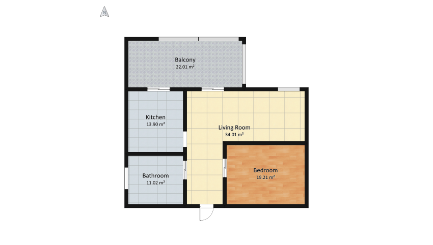 House with dark shades floor plan 112