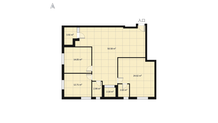 Calm House floor plan 126.8