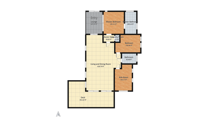 Coastal Style Cottage floor plan 324.03