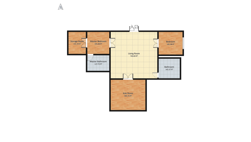 Airbnb floor plan 187.33