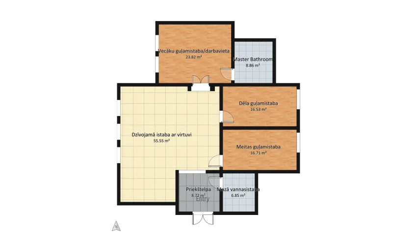 Interjera Dizains floor plan 137.06