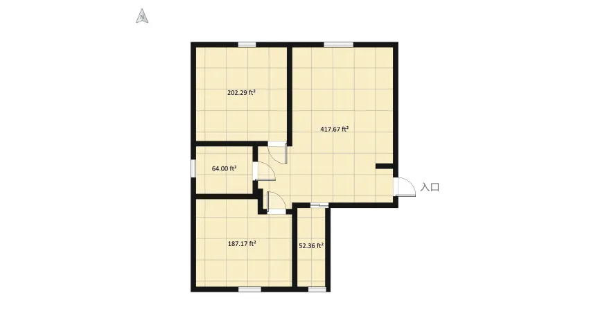 Appartamento trilocale floor plan 96.21