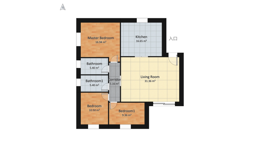 Casa dei miei sogni floor plan 115.04