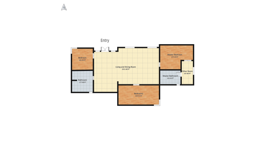 Luxurious One Story Vacation Home floor plan 222.61