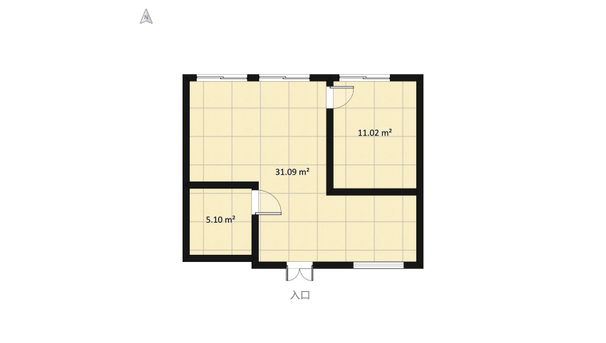 White and gray house floor plan 107.03