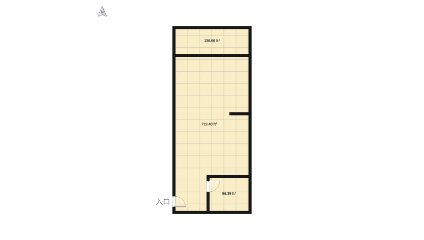 51.5 SQM 2D floor plan 96.97