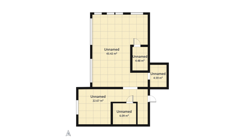 Modern apartment&natural motifs floor plan 81.26