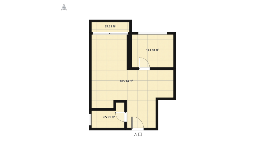 City Apartment floor plan 77.78