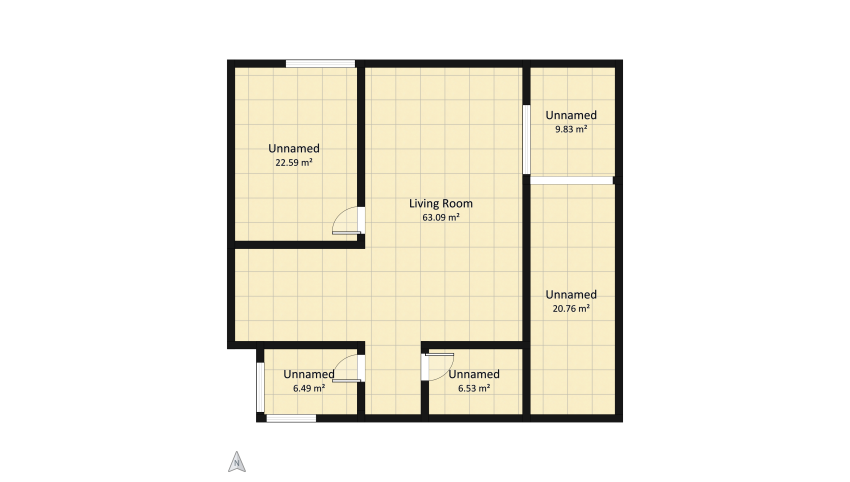 Basement floor plan 129.29