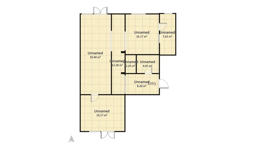 Project - Memphis style floor plan 99.97