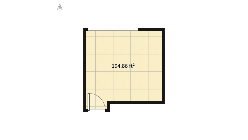 Faith's bedroom floor plan 19.48