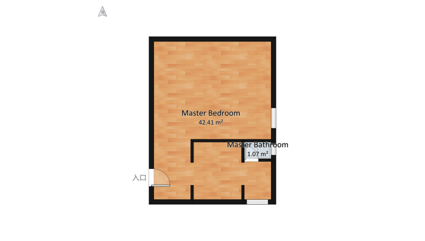 Master Bedroom floor plan 48