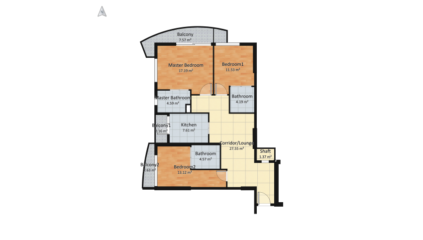 Apartment renovation floor plan 114.03