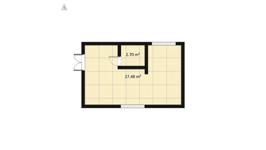 Basement small apartment floor plan 34.38