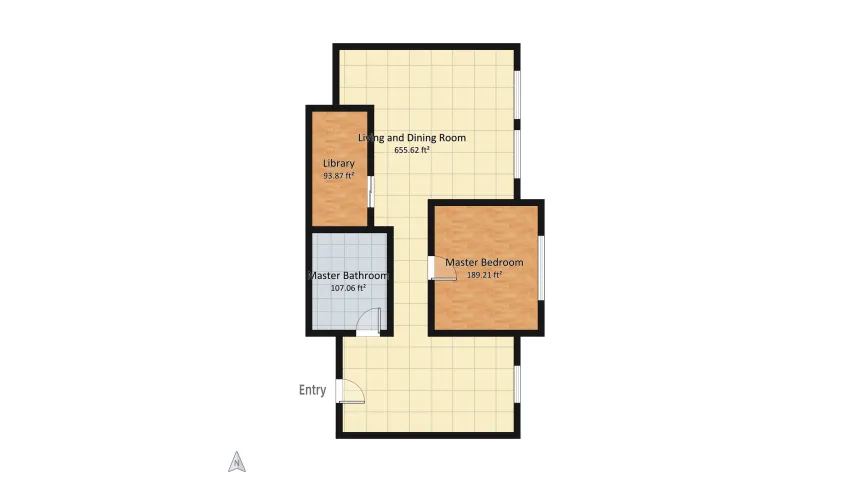Temp Apartment floor plan 97.16