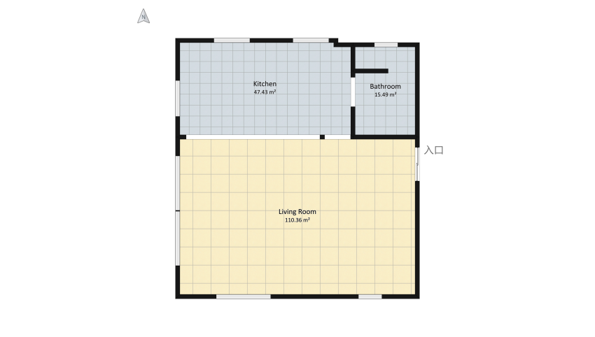 Loft Grigio floor plan 372.76