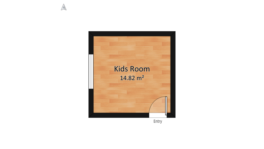 Kids Room/Детская floor plan 16.73