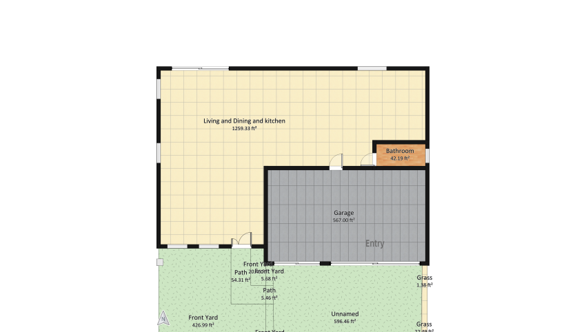 Modern Large Family Home floor plan 447.4
