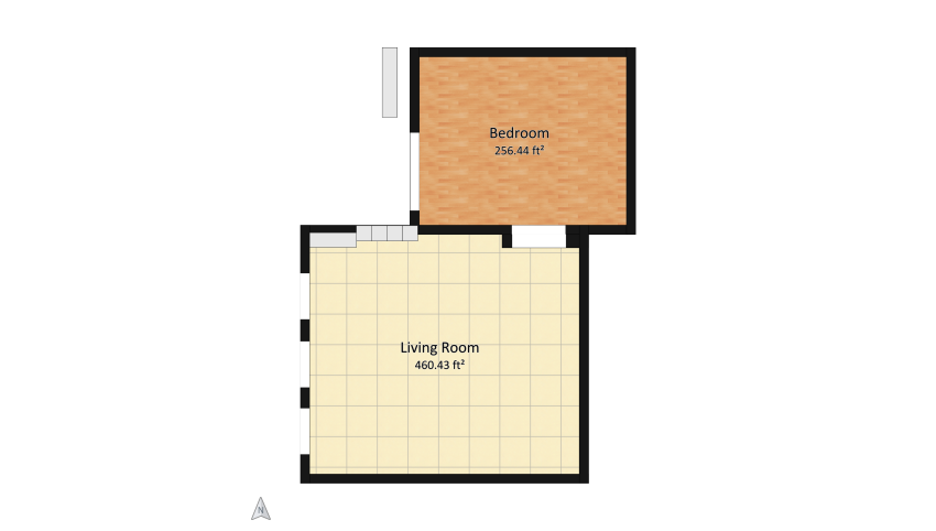 Bauhaus Style Suite floor plan 66.6