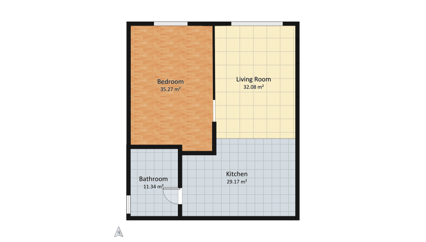 Style Japandi  home floor plan 107.86