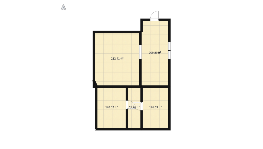 apartamentucho floor plan 86.11