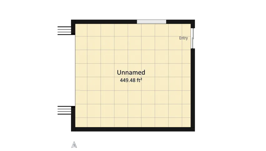 An ordinary apartment bedroom in a ramdom city... floor plan 41.76